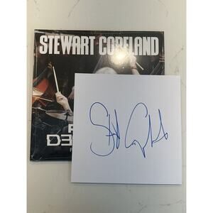 Stewart Copeland SIGNED-Police Deranged For Orchestra Vinyl Autographed